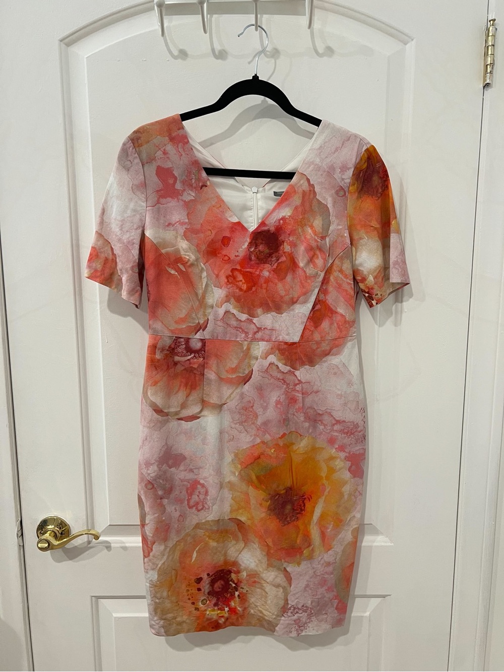 Fenn Wright Manson Petite Floral Peony Dress Size 12